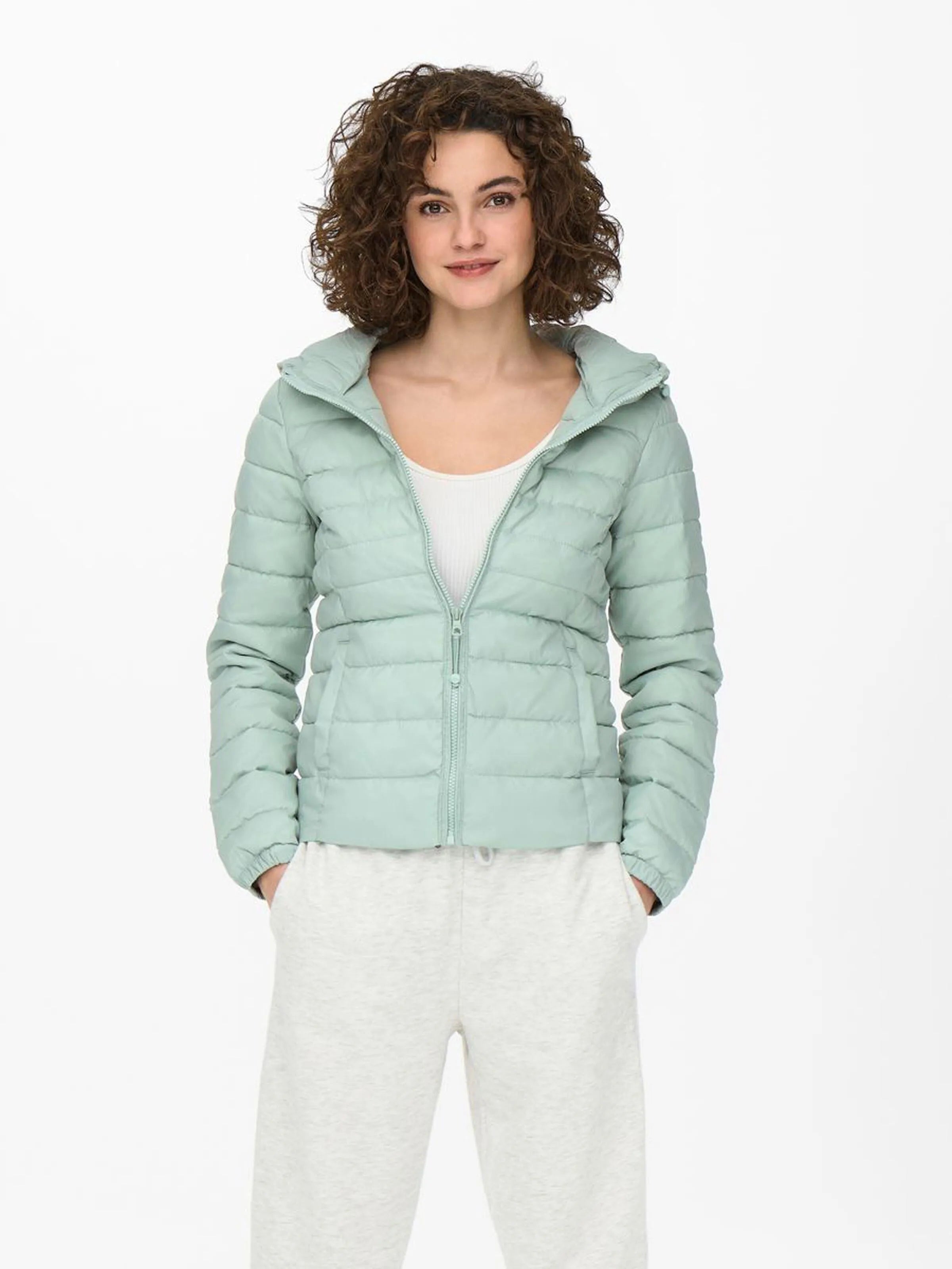 Chaqueta Only Acolchada Tahoe Harbor Gray - ECRU