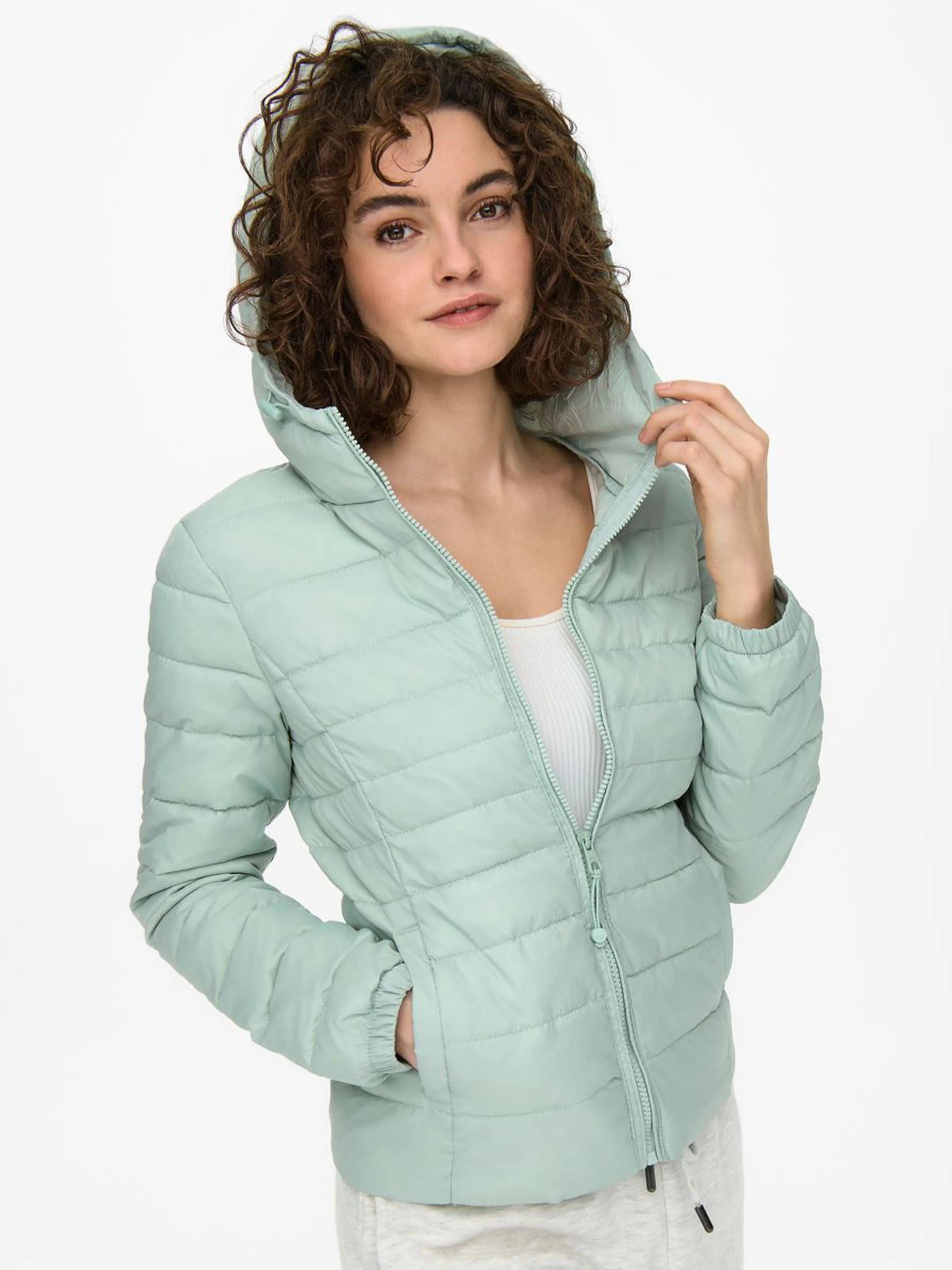 Chaqueta Only Acolchada Tahoe Harbor Gray - ECRU