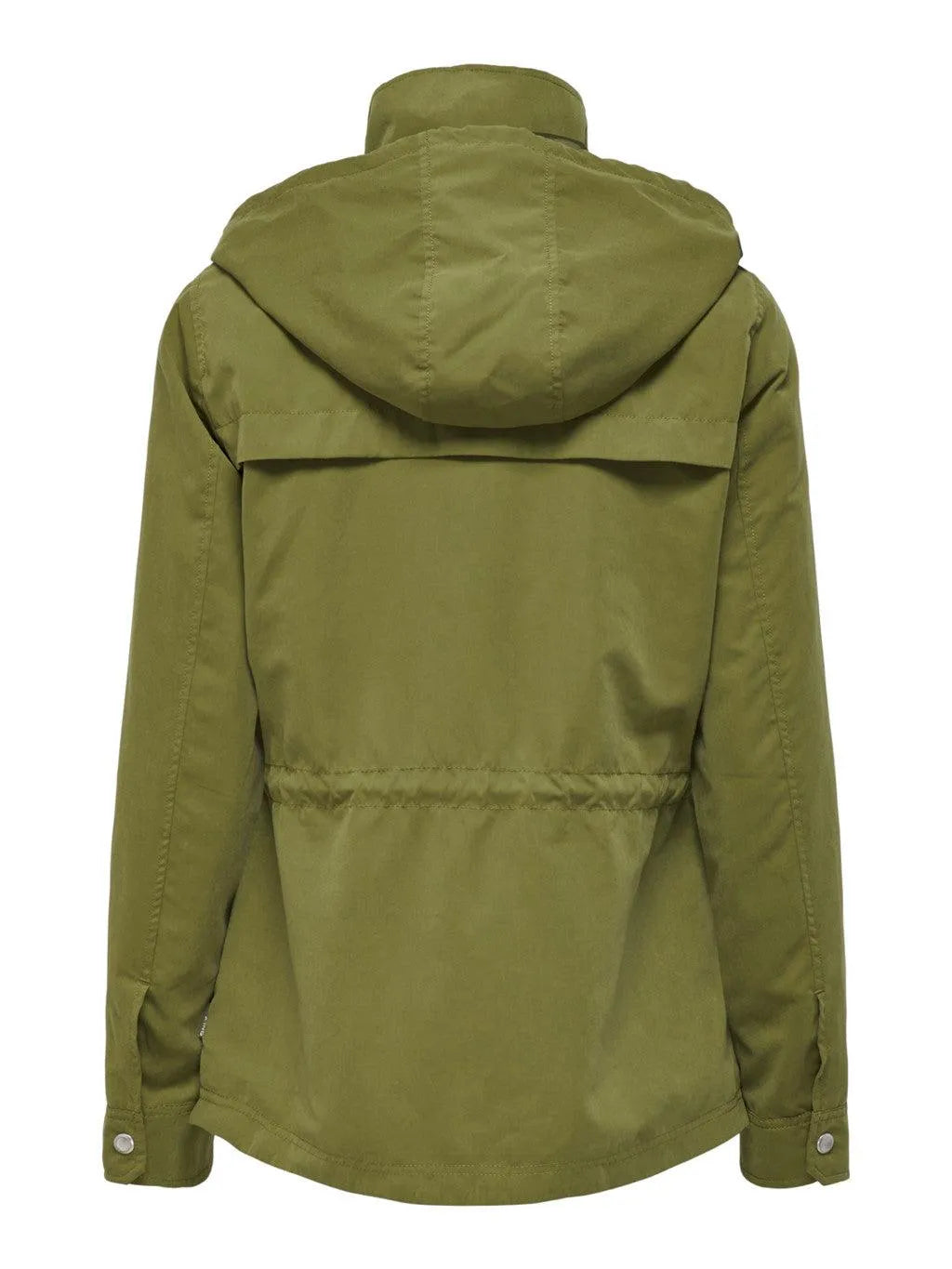 Chaqueta Only de Mujer con Capucha de Entretiempo Newstarline Olive Drab - ECRU