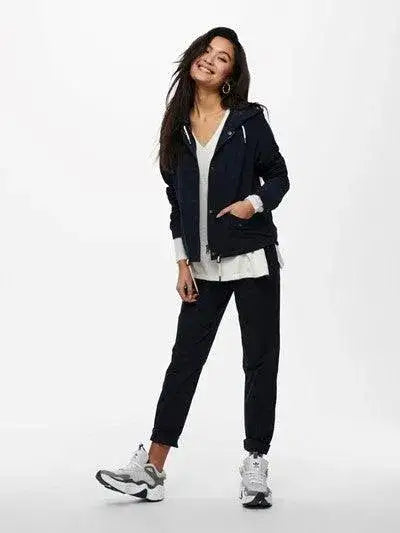 Felpa Leggera Donna Street One Street One A212296, Giacca Con Cappuccio Donna, Night Sky Blue, 40 Felpa Maniche 3/4 Cappuccio
