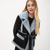 Chaqueta piel sintética borreguito - ECRU