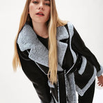 Chaqueta piel sintética borreguito - ECRU