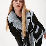 Chaqueta piel sintética borreguito - ECRU