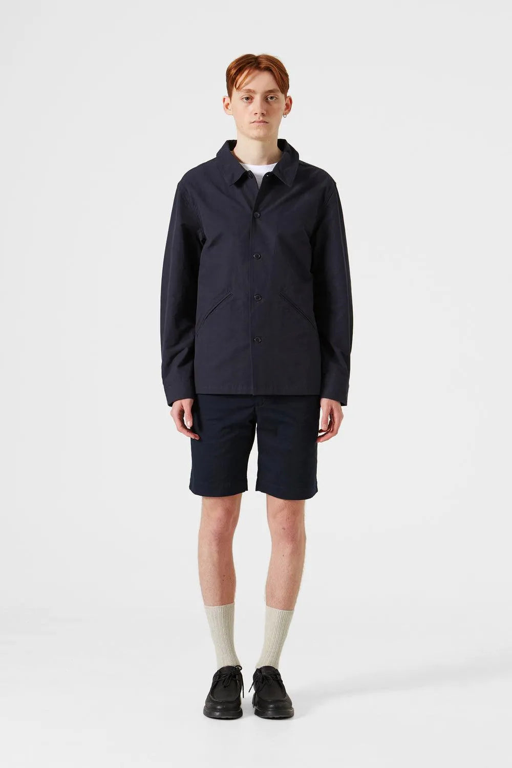 Chaqueta Pocket Plain Navy - ECRU