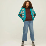 Chaqueta Rayas Oversize - ECRU