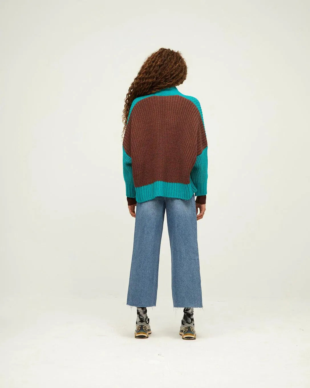 Chaqueta Rayas Oversize - ECRU