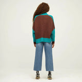 Chaqueta Rayas Oversize - ECRU