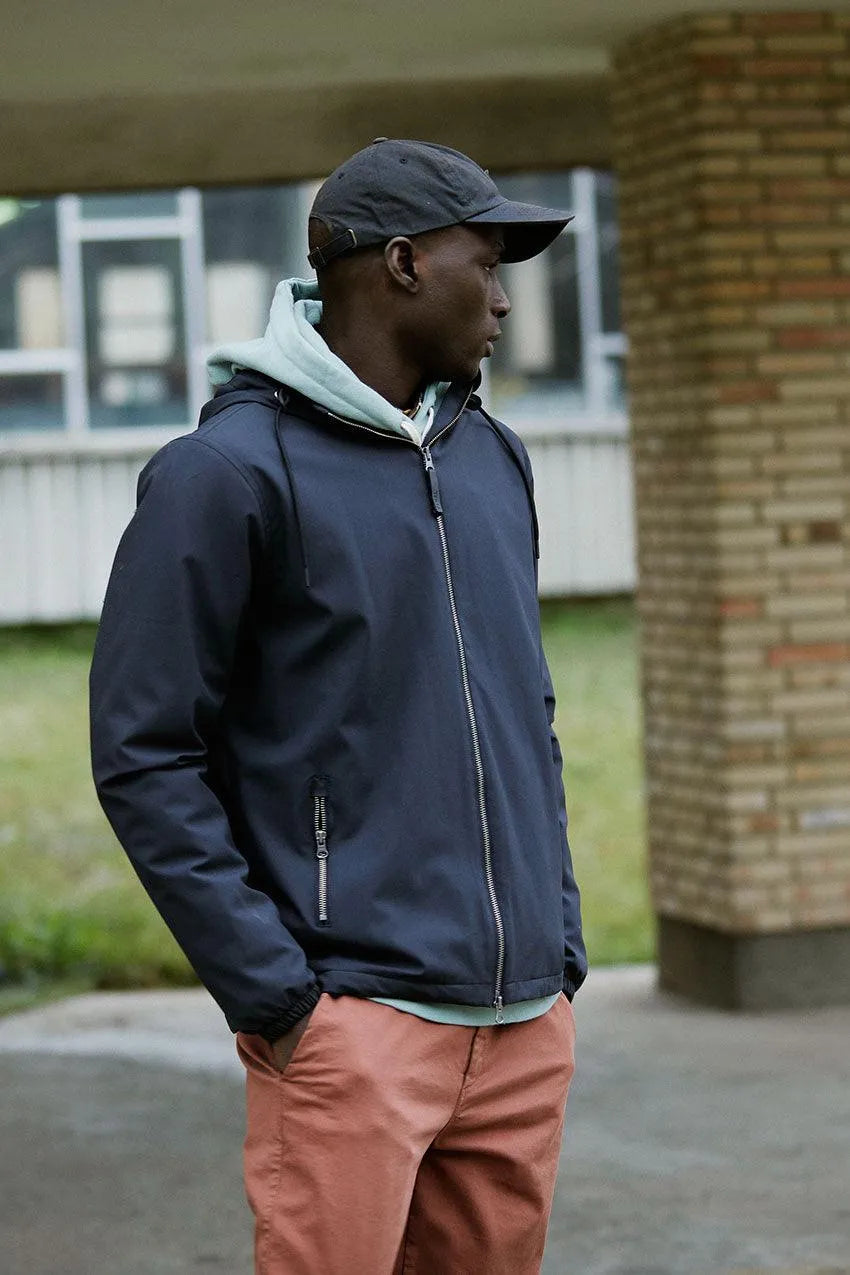 Chaqueta Sakoro Fleece Black - ECRU