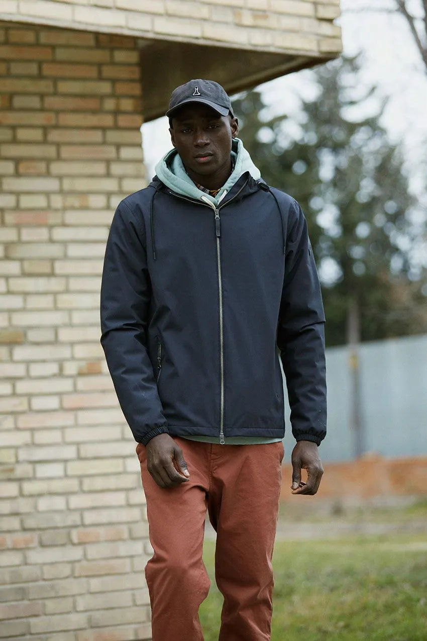 Chaqueta Sakoro Fleece Black - ECRU