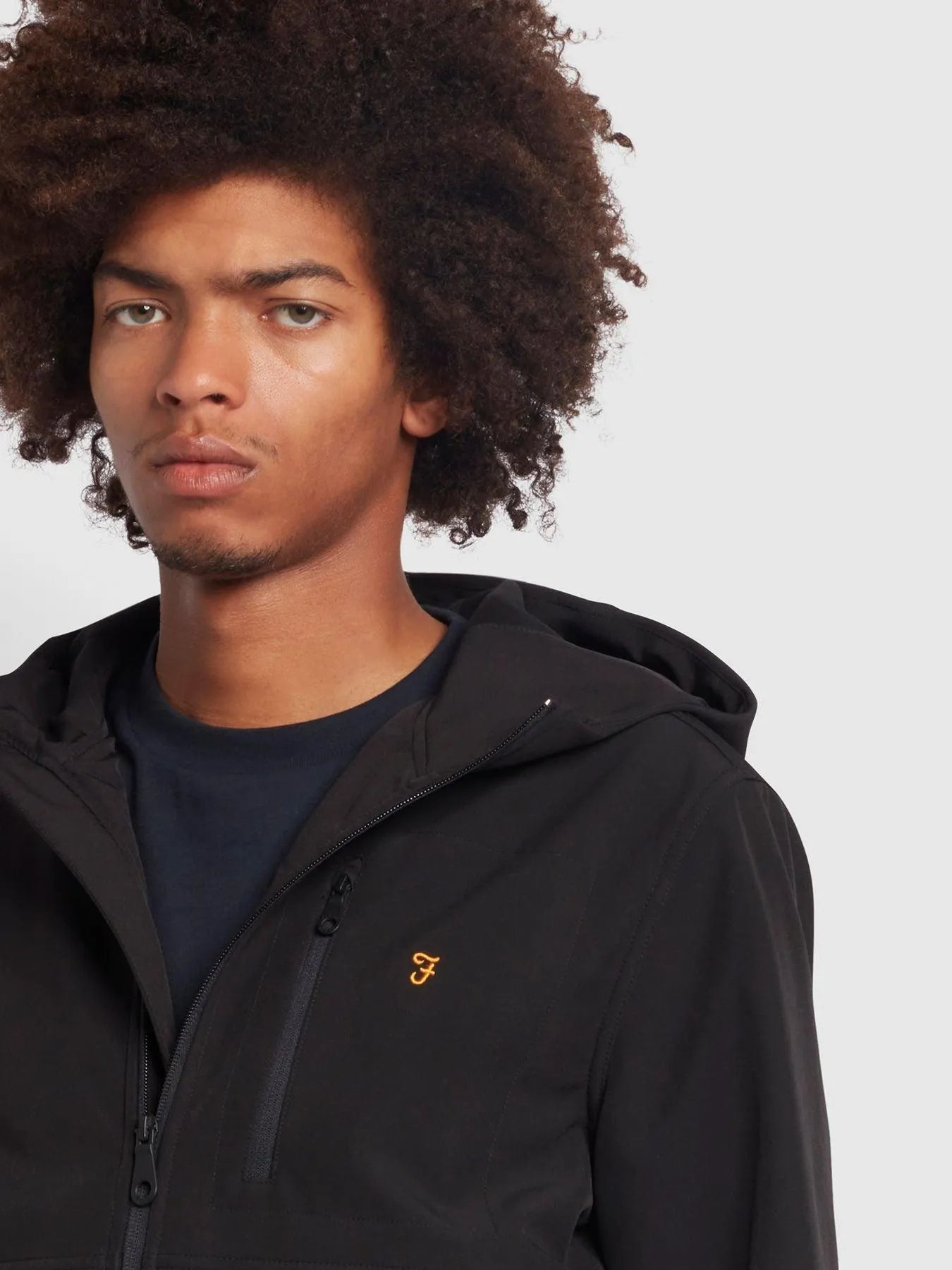 Chaqueta Soft Shell Rudd Black - ECRU