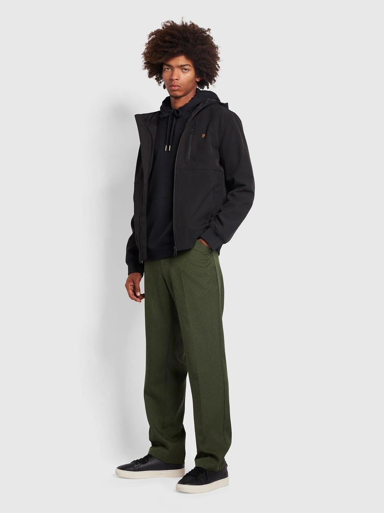 Chaqueta Soft Shell Rudd Black - ECRU