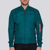 Chaqueta Tipo Aviador MA-1 TT Deep Petrol - ECRU