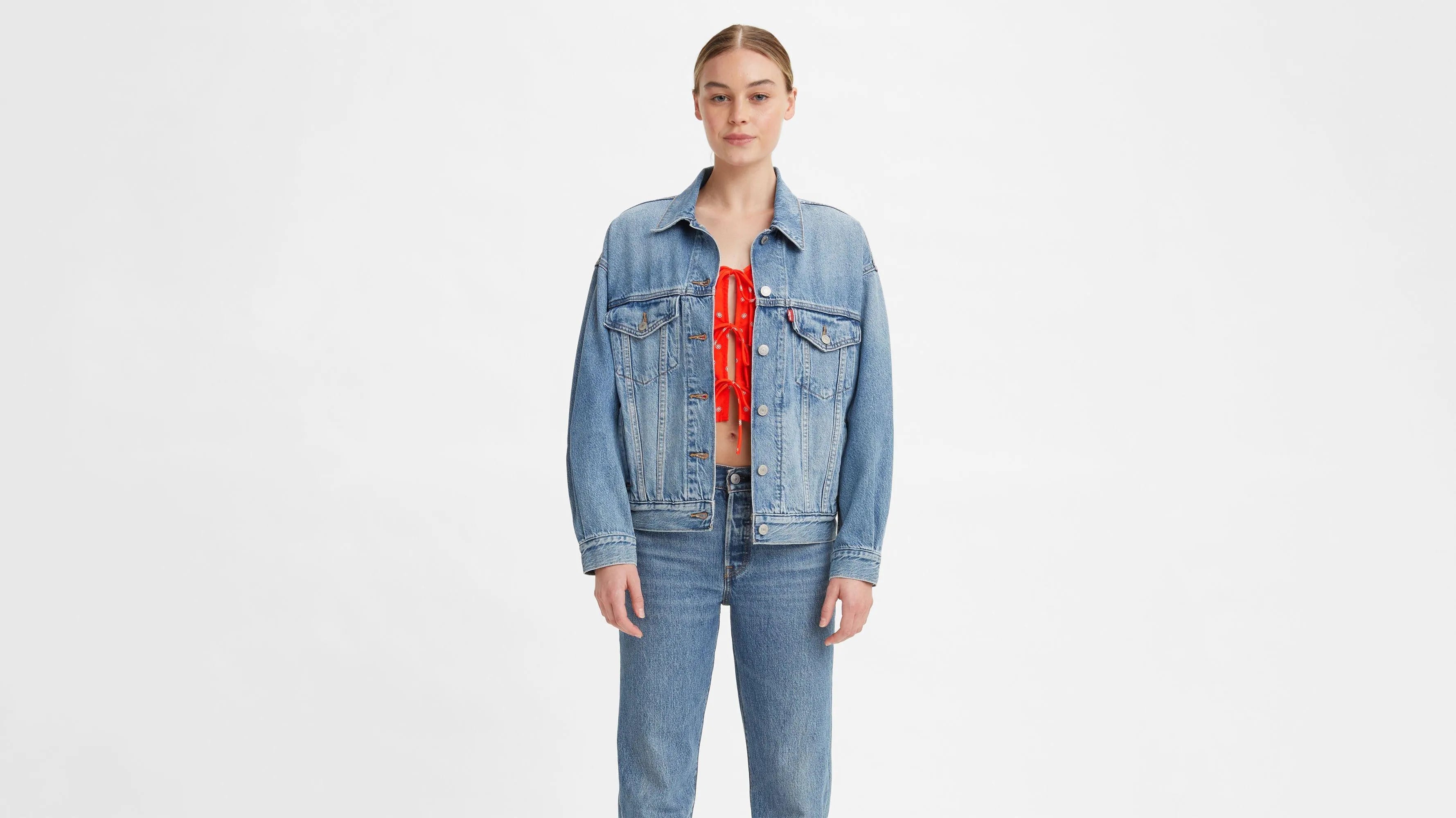 Chaqueta Trucker de los 90 - ECRU