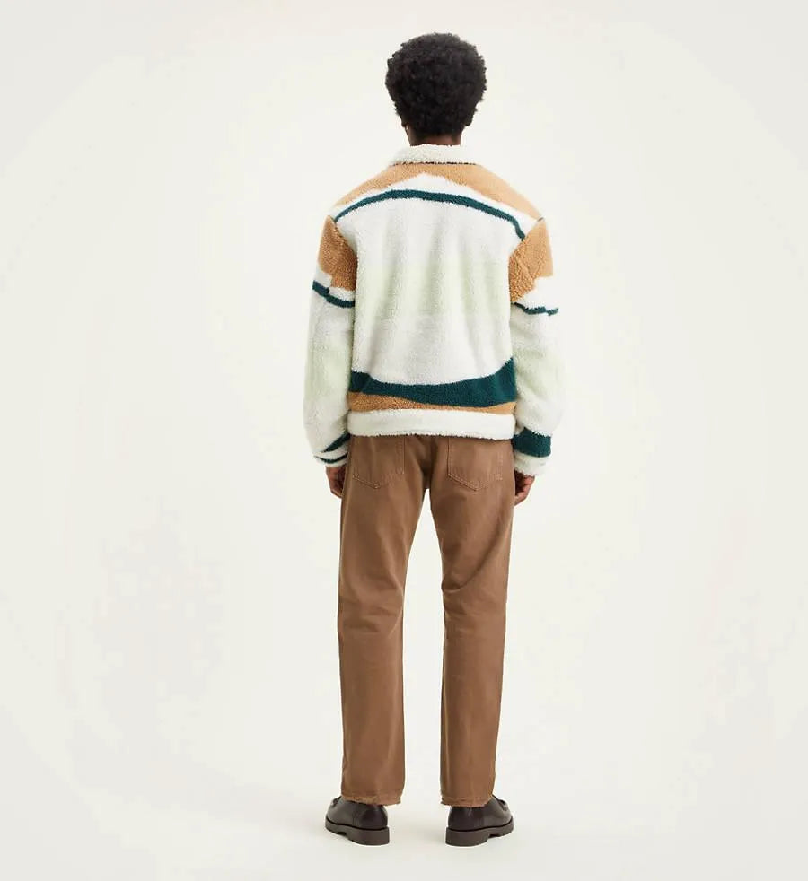 Chaqueta Trucker Reversible Vintage Fit Sherpa - ECRU