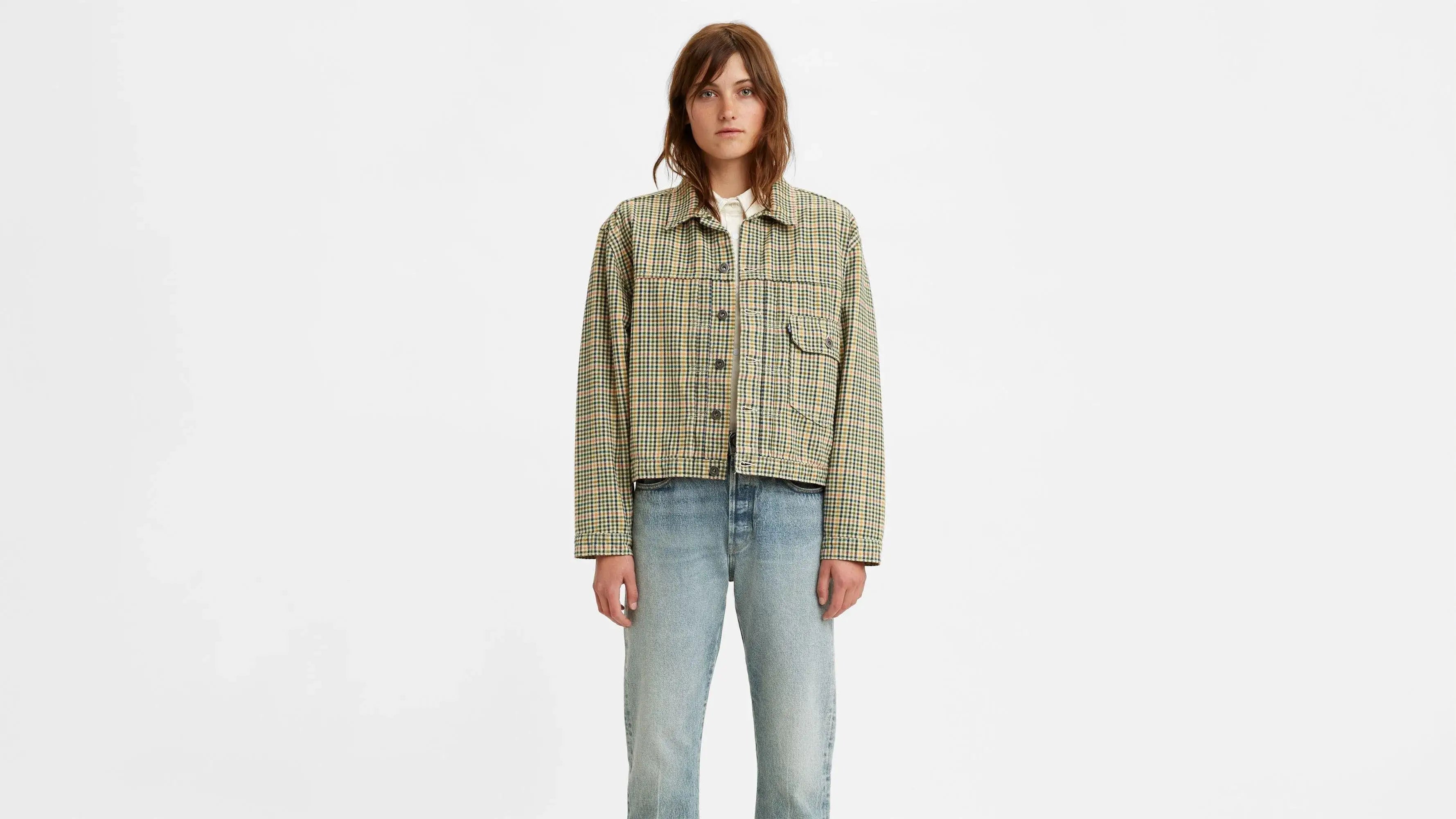 Chaqueta Trucket Type I Levi'S® Made & Crafted® Navigator Navigator Plaid - ECRU