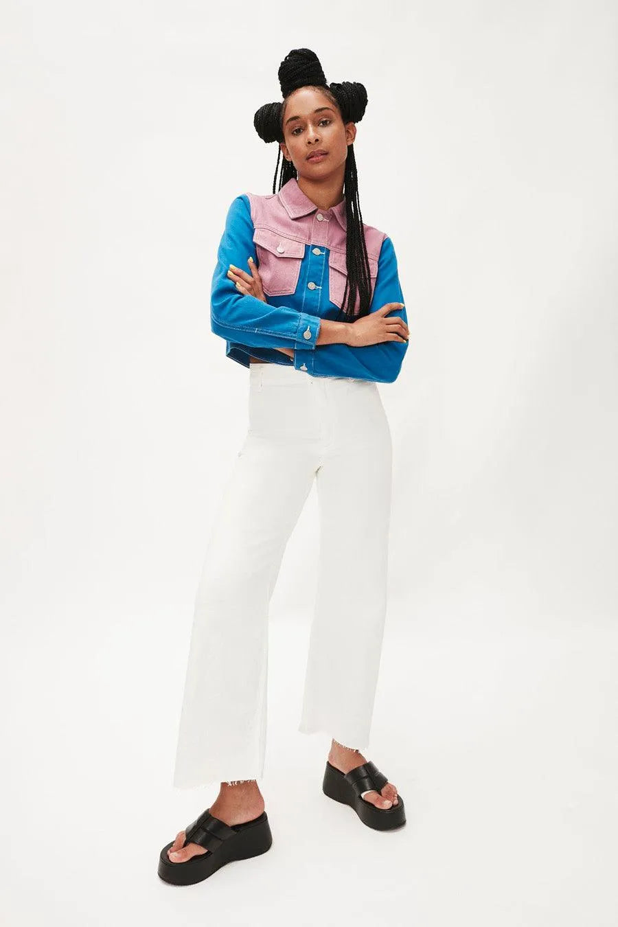 Chaqueta Vaquera Multicolor - ECRU