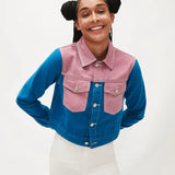 Chaqueta Vaquera Multicolor - ECRU