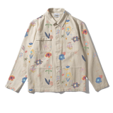 Chaqueta Worker Print - ECRU