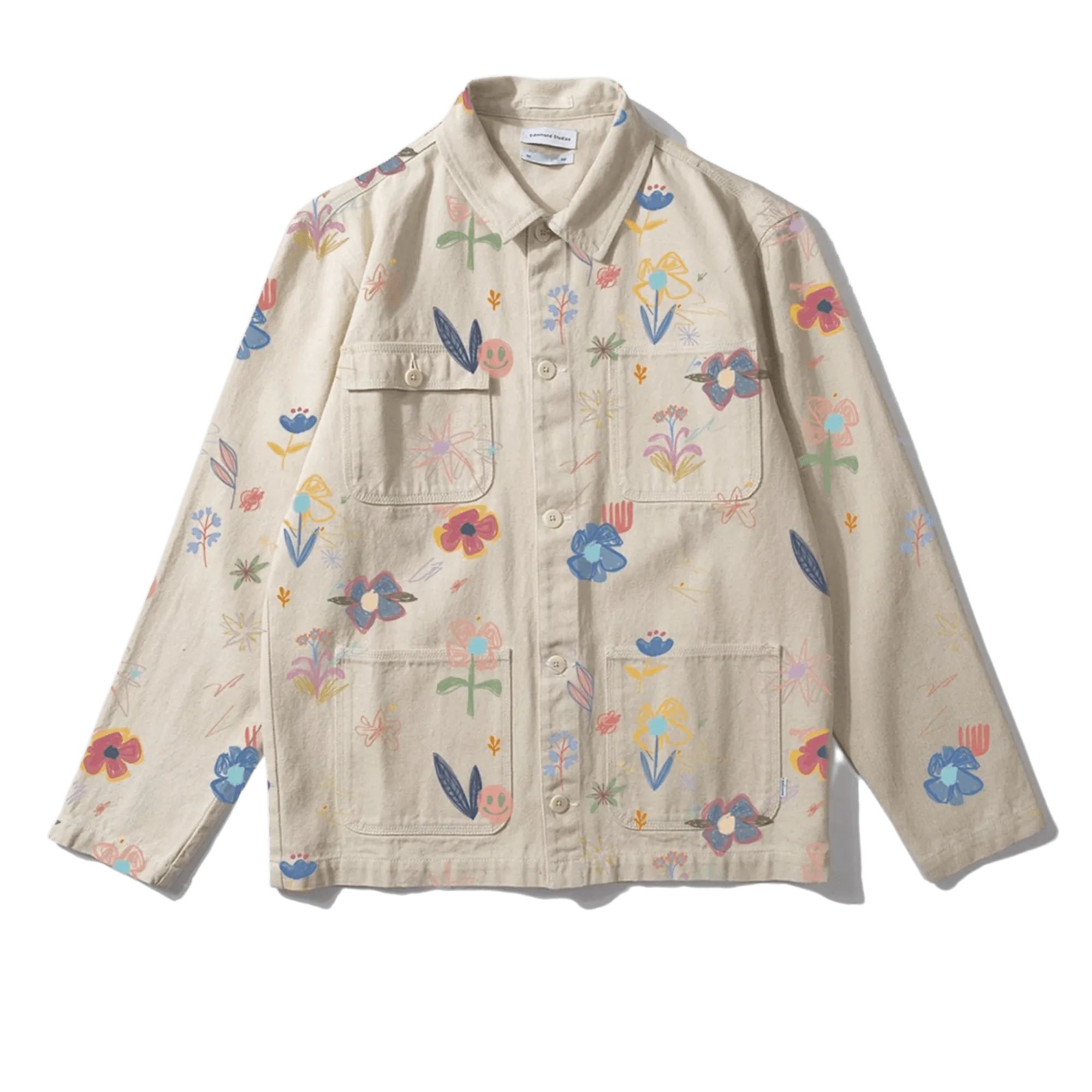 Chaqueta Worker Print - ECRU