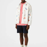 Chaqueta Worker Print - ECRU