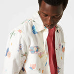 Chaqueta Worker Print - ECRU