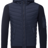 Chaquetón con detalle frontal y capucha - ECRU