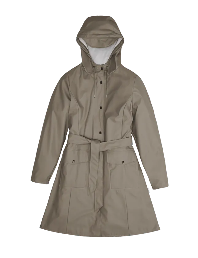 Chubasquero Curve de mujer con corte femenino Taupe - ECRU