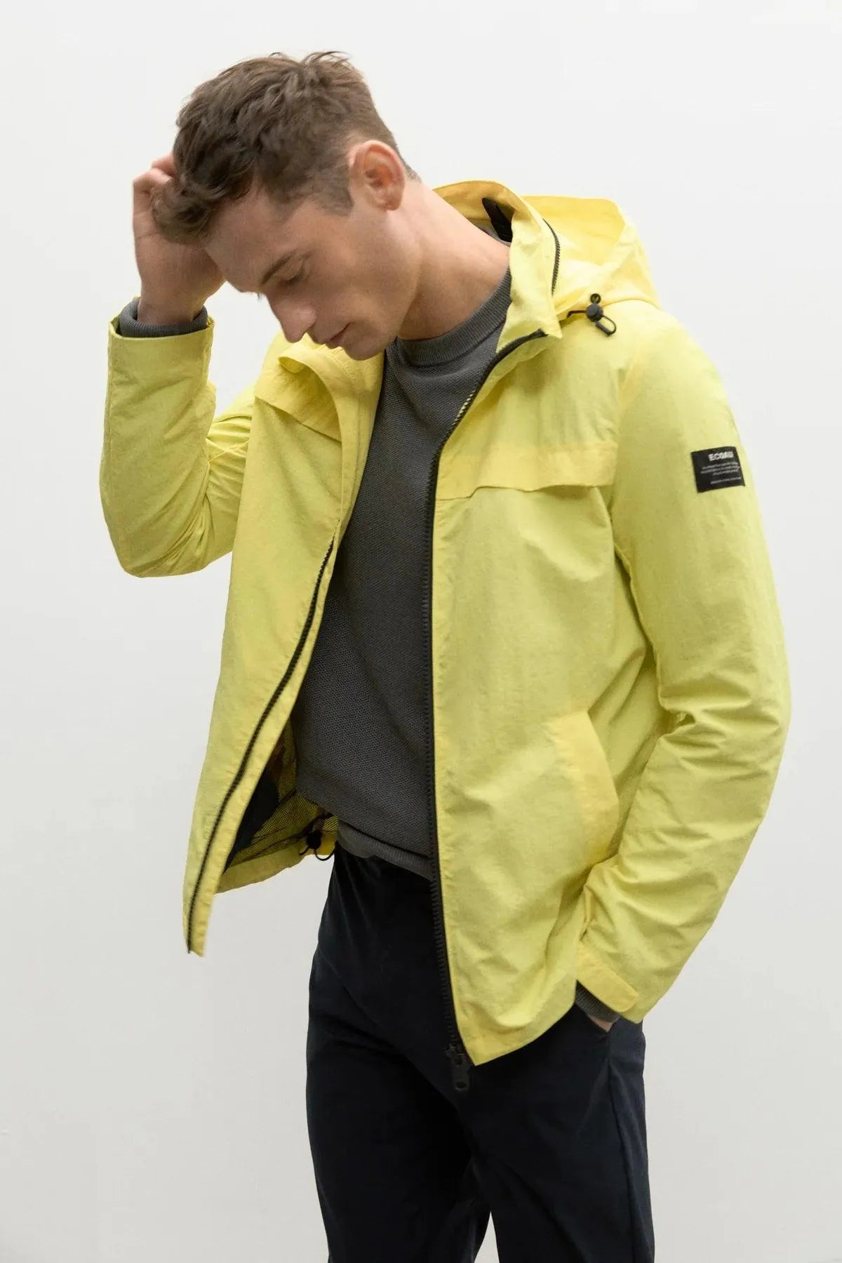 Chubasquero Ecoalf de Hombre Benia Lemonade - ECRU
