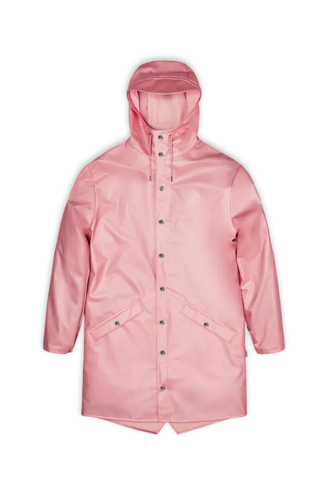 Chubasquero RAINS Unisex Long Jacket Pink Sky - ECRU