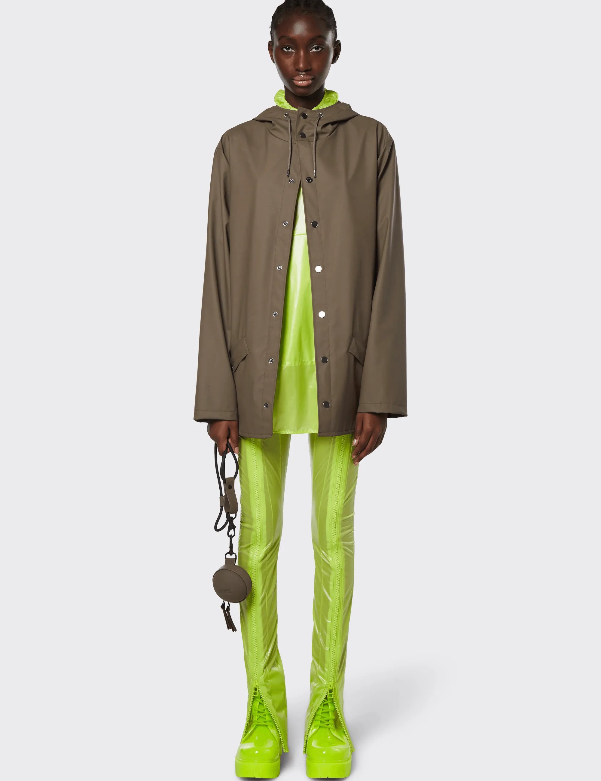 Chubasquero Rains Unisex Wood - ECRU