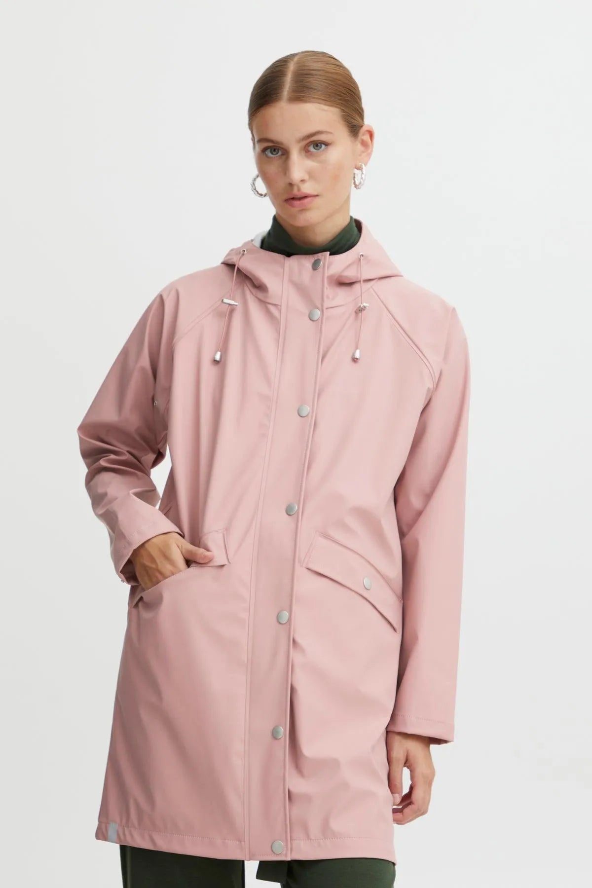 Chubasquero Tazi Ash Rose - ECRU