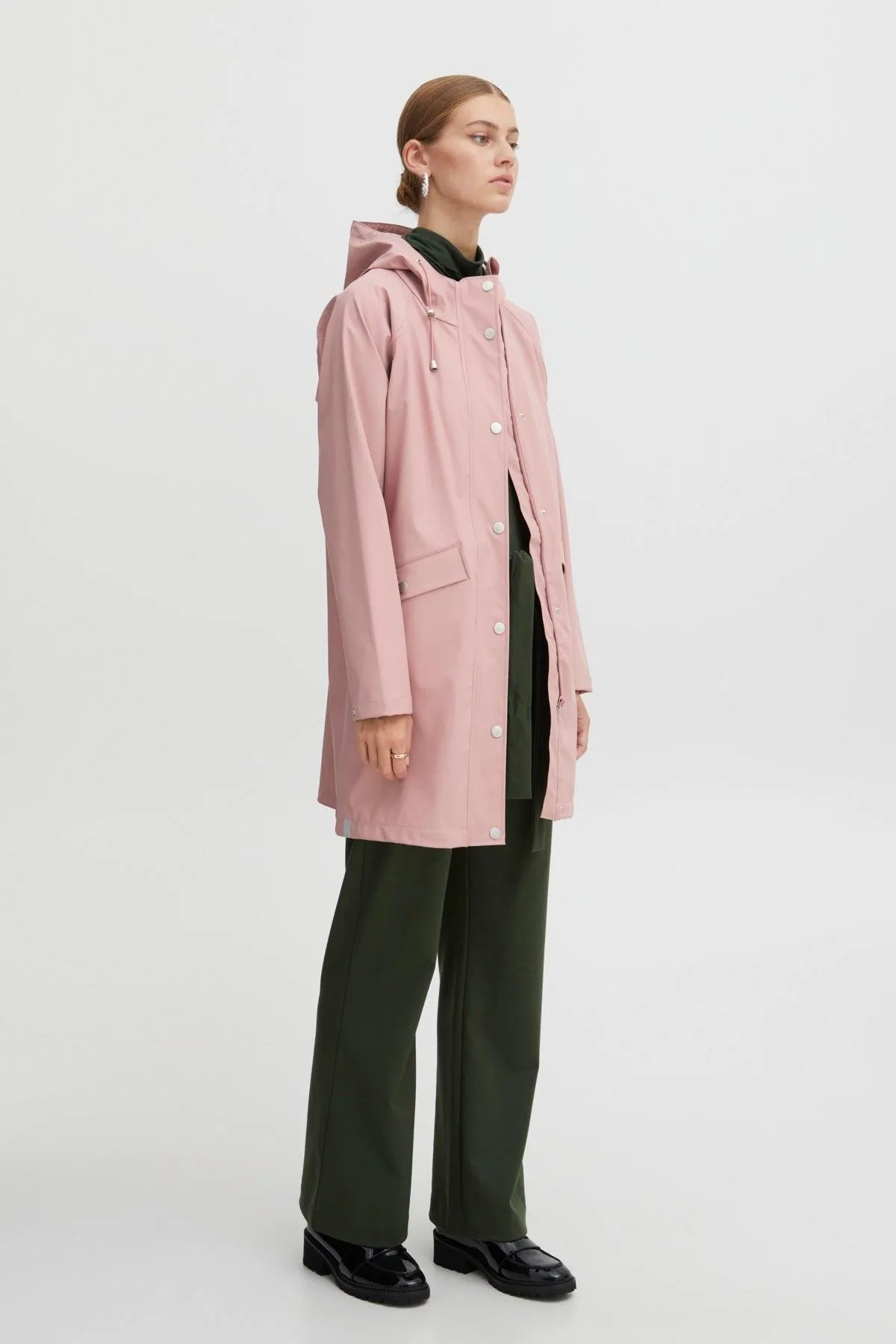 Chubasquero Tazi Ash Rose - ECRU