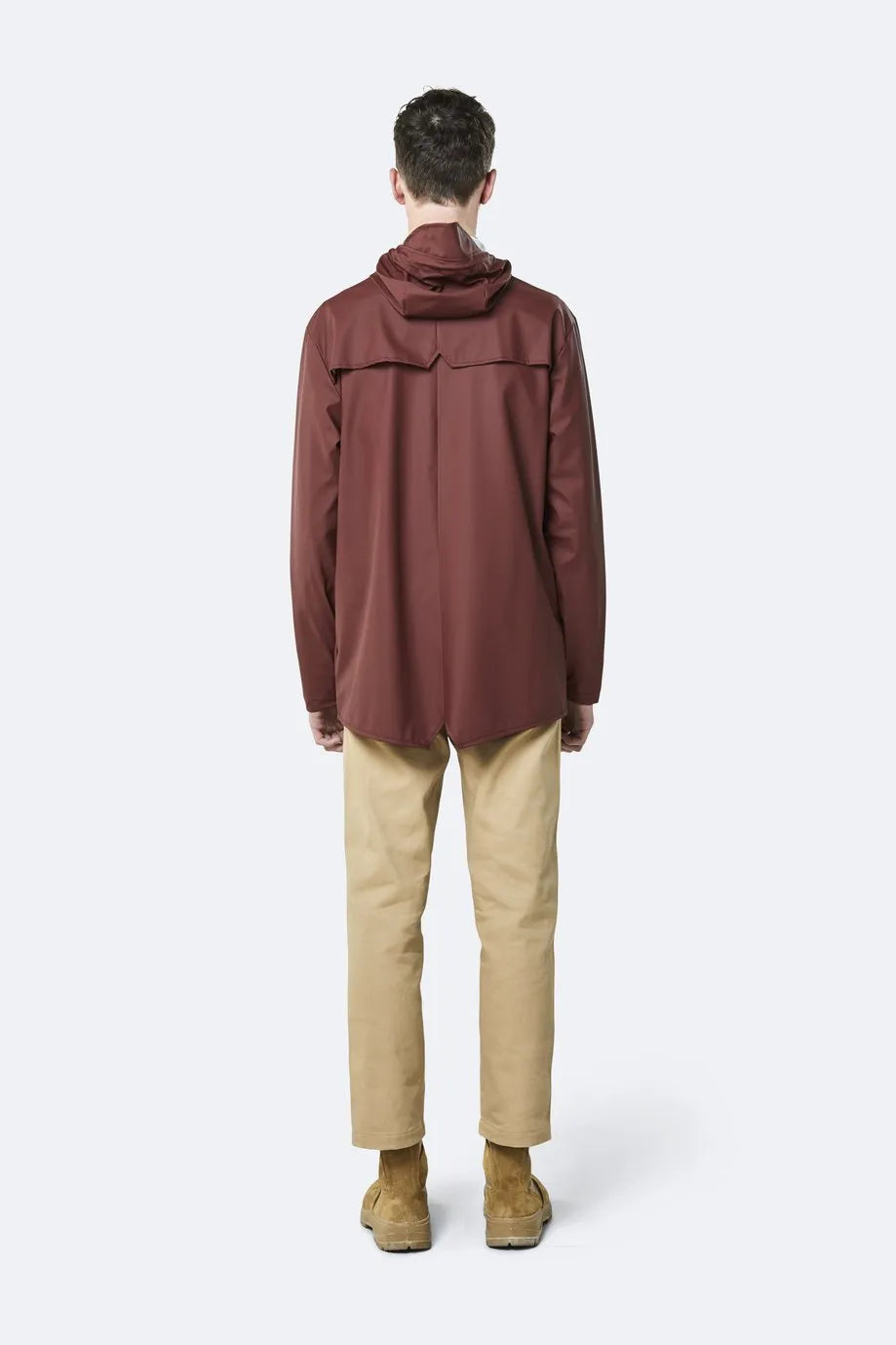 Chubasquero unisex Granate - ECRU