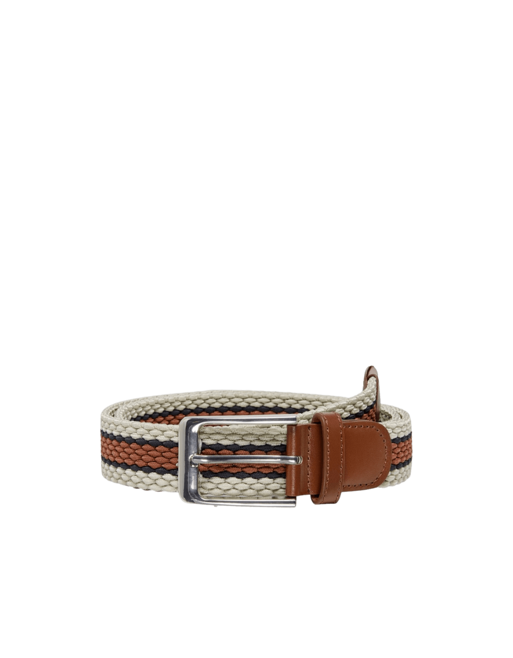 Cinturón de Hombre Only & Sons Linus Braided Stripe Moonstruck - ECRU