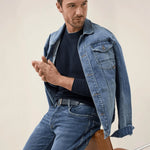 Cinturón de piel reversible - ECRU