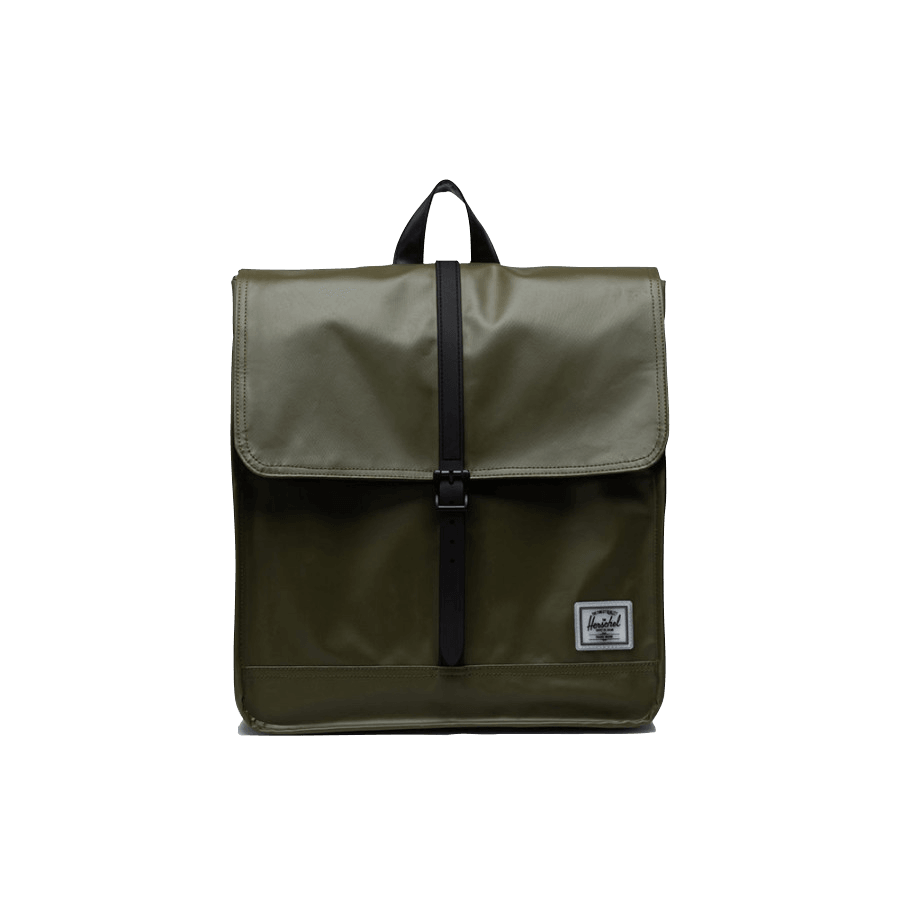 City Backpack Mid-Volume Ivy Green- Weather Resistant - ECRU