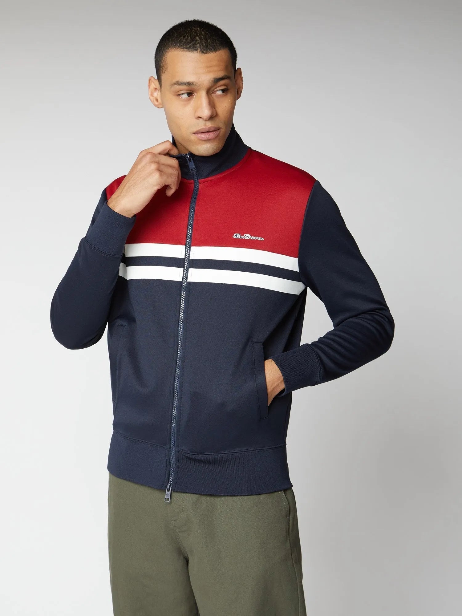 Colour Block Tricot - ECRU