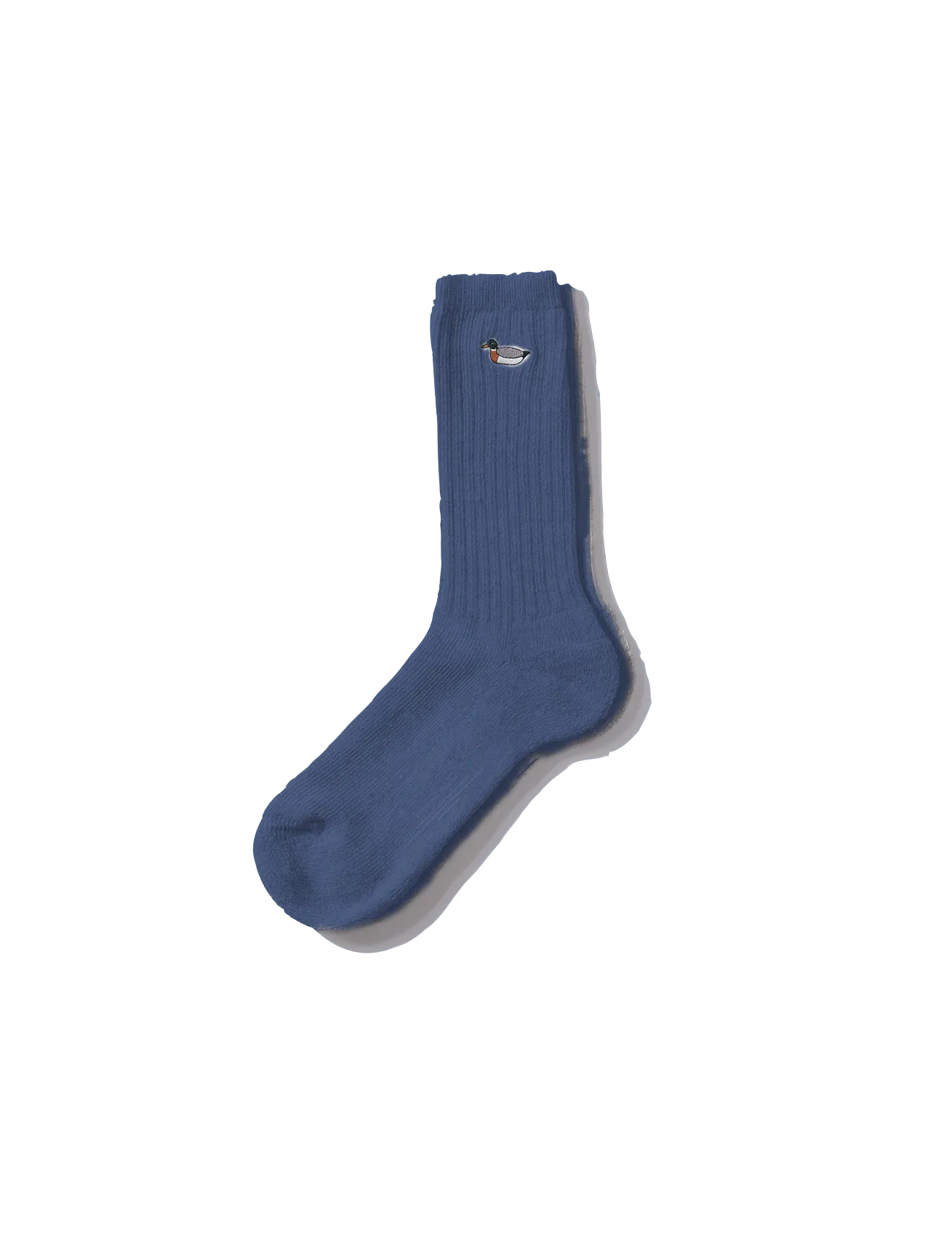 Duck Sock Plain Blue - ECRU