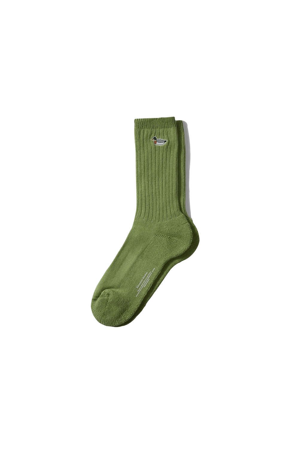 Duck Sock Plain Green - ECRU