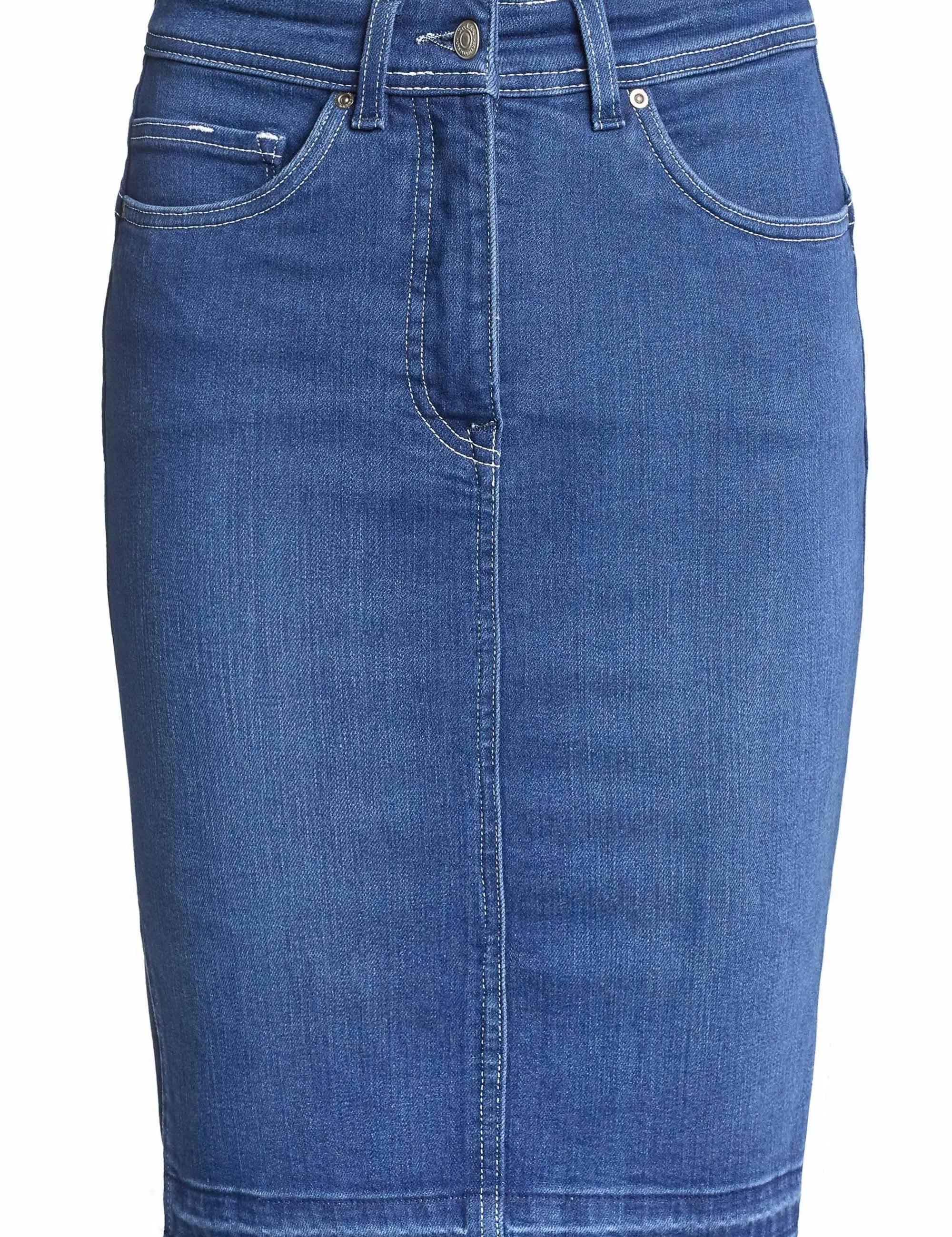 FALDA AJUSTADA PUSH IN SECRET GLAMOUR AZUL BRILLANTE - ECRU