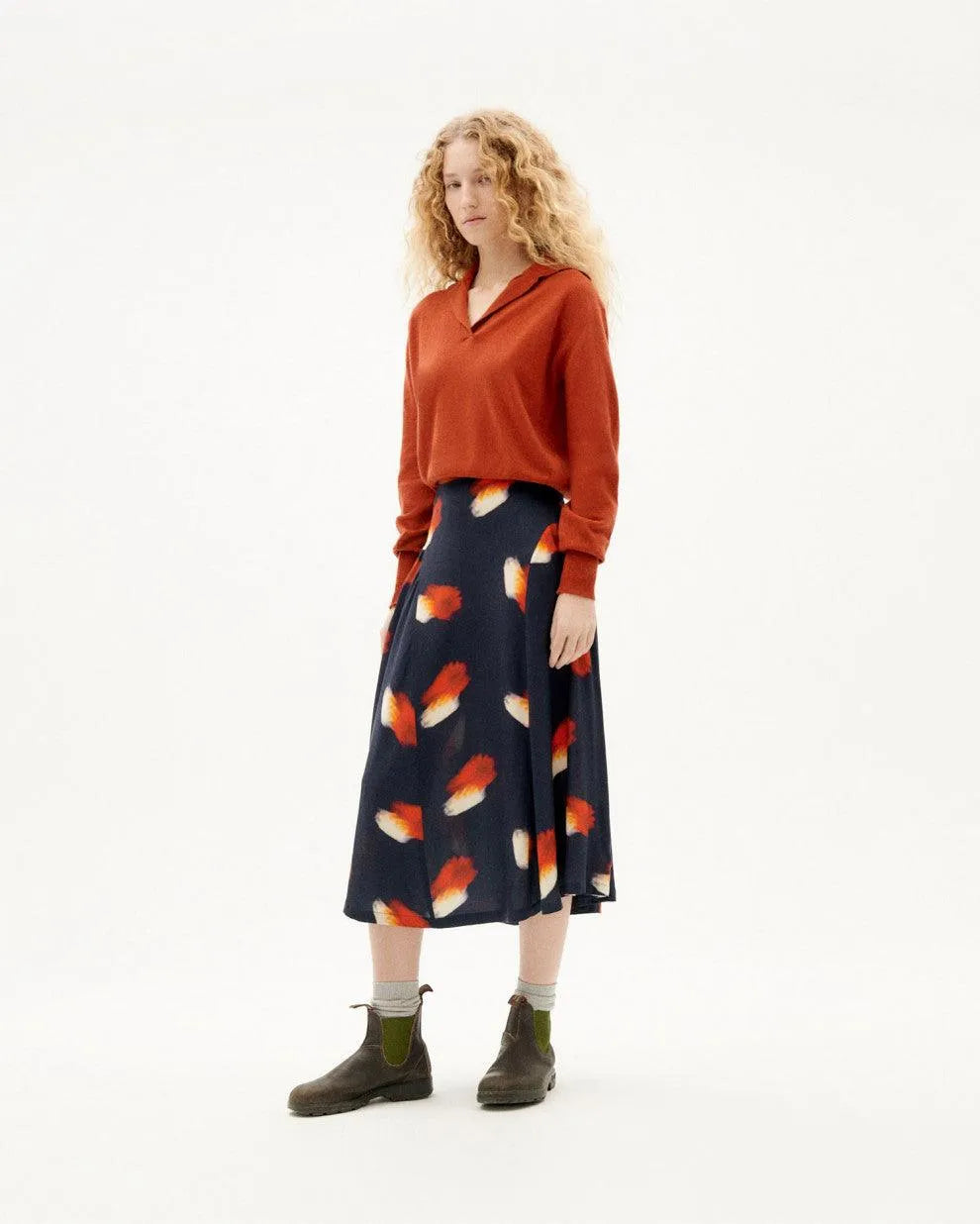 Falda Amelie Flowers - ECRU