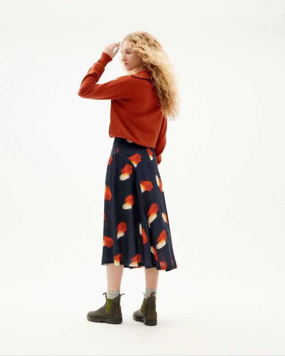 Falda Amelie Flowers - ECRU