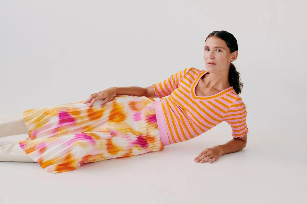 Falda B.Young Elano Raspberry Rose - ECRU