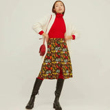 Falda Botones 3/4 Fall - ECRU