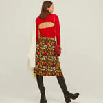 Falda Botones 3/4 Fall - ECRU