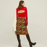 Falda Botones 3/4 Fall - ECRU