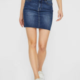 Falda Denim Mini - ECRU