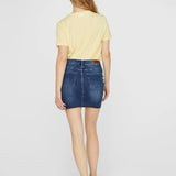 Falda Denim Mini - ECRU