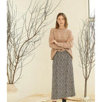 Falda Ginger Navy - ECRU