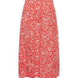 Falda ICHI Carolina Poppy Red - ECRU